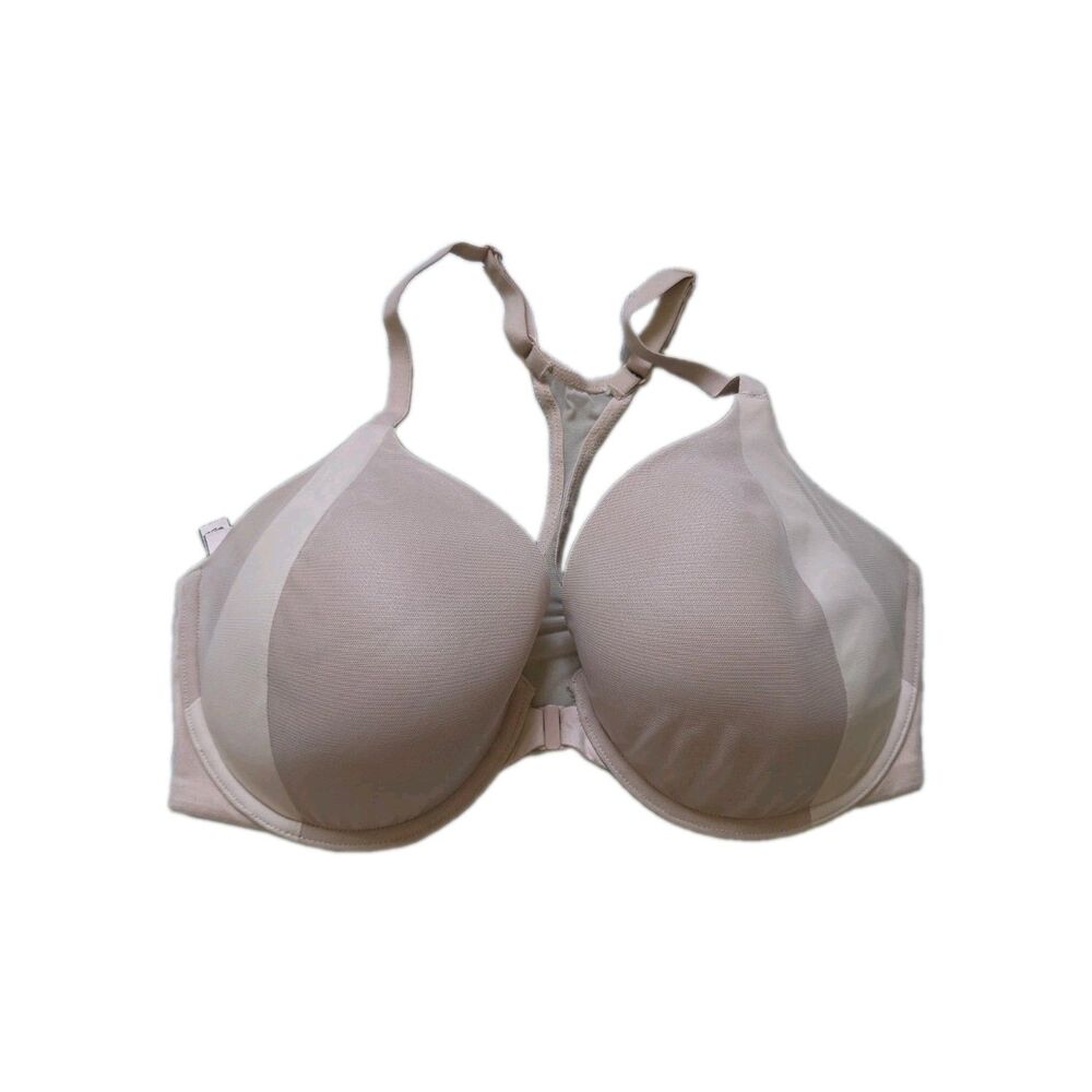 Victoria’s Secret Body By Victoria Nude Pink Racerback Underwire Bra 34DD EUC